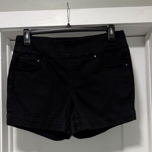 Black stretch pull on Women's Shorts